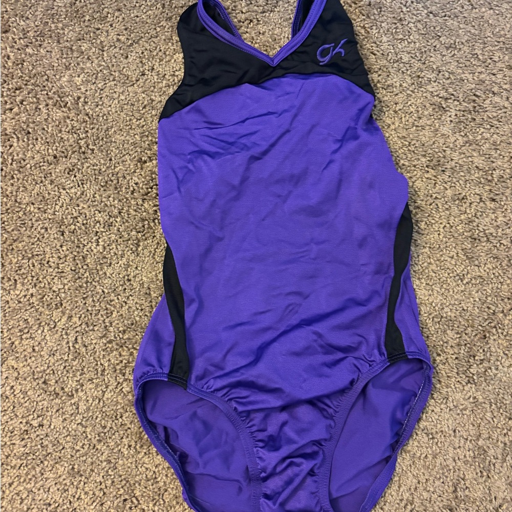 GK Purple and Black Leotard